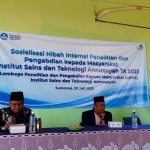 Sosialisasi Hibah Internal Penelitian dan Pengabdian TA. 2023, Rektor Harap Publikasi Jurnal Bisa Cepat