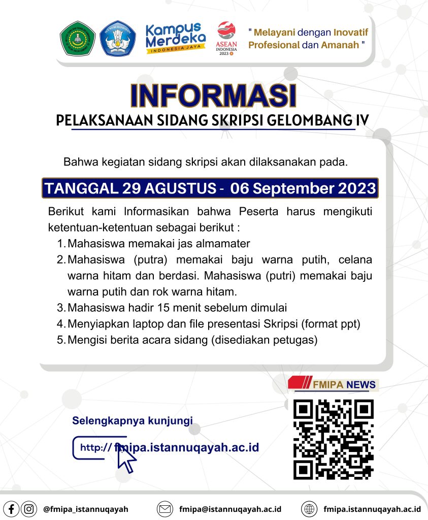 [INFO] Pelaksanaan Sidang Skripsi Tahap IV