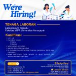 Rekruitmen Tenaga Laboran Fakultas MIPA – UA