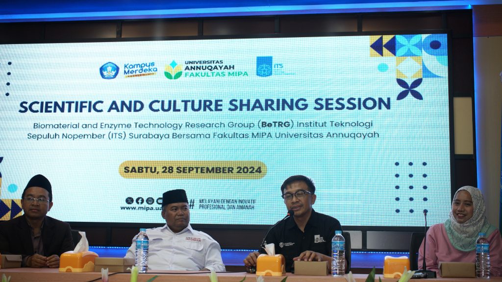 Sharing Bersama Mahasiswa Asing, Fakultas MIPA Universitas Annuqayah Terima Kunjungan Kelompok Riset ITS Surabaya